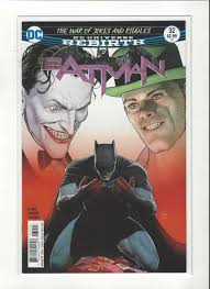 The war of jokes and riddles is all about a moment in time during batman's early history that would show that he wasn't this great perpetual frowner: Batman 32 Dc War Of Joke And Riddles Catwoman Answers Dc Comics Unread Nm Hipcomic
