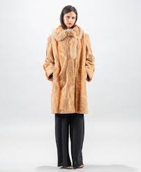 Buy Genuine Mink Fur Coat In Beige