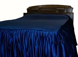 skirted bedspread navy blue bedspread