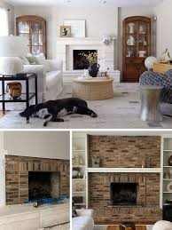 Brick Fireplace Makeover Before And