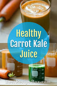 carrot kale juice healthy green juice