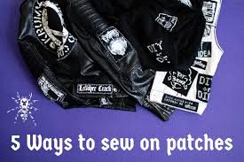 5 ways to sew on patches zebraspider