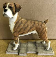 boxer dog ornament figurine statue
