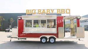 bbq trailer with porch honlu food trailer