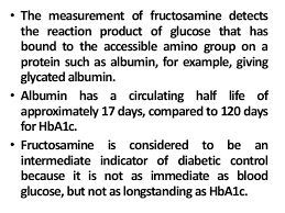 Fructosamine And Hg A1c