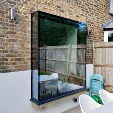 Frameless Glass Window Seats And