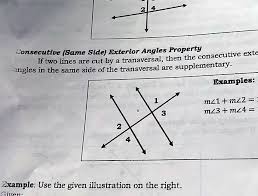 exterior angles property