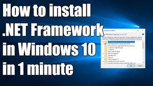 how to install net framework 3 5 2 0