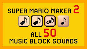 Super Mario Maker 2 All 50 Music Block Sounds