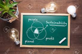 Sustainability Topic And Union Chart Of People Planet And Profit