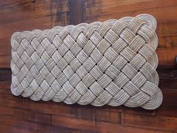 rope rug nautical rustic beach knotted