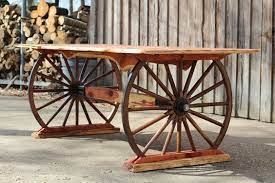 Wagon Table Wagon Wheel Decor