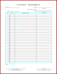 Free Printable Weekly Employee Time Sheets Downloads