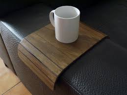 Wood Flexible Dark Walnut Sofa Table
