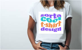 t shirt mock up in photo
