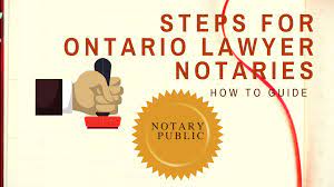 steps to be a notary public in ontario
