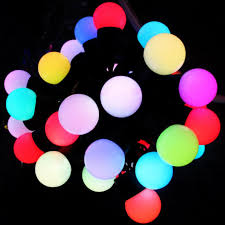 rgb 100leds 10m ball led string lights