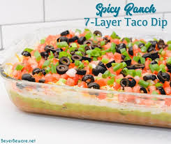 y ranch 7 layer taco dip single