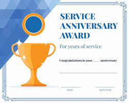 Employee of the month template for service anniversary. 10 Amazing Award Certificate Templates Recognize