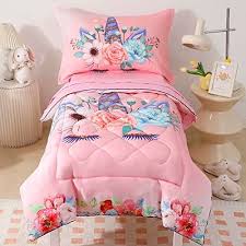4 Piece Toddler Bedding Set For Girls
