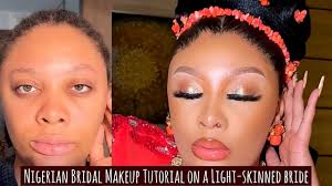 nigerian bridal makeup tutorial light