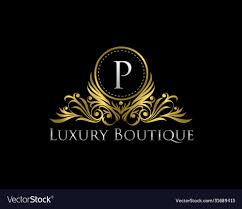 luxury gold boutique logo design