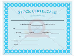 42 Stock Certificate Templates Free Word Pdf Excel Formats