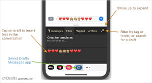With the text input interface, we just need to enter the text of the message to reply quickly when needed, click on save to save. Imessage App Drafts User Guide