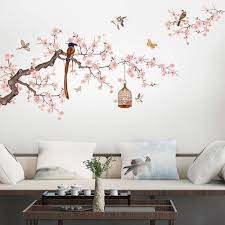 Compre Bird Flowers Home Decor Wall