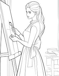 48 barbie coloring pages for kids and
