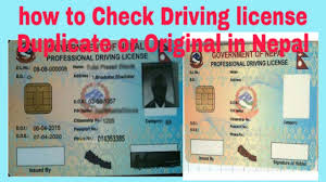 driving licence original or duplicate