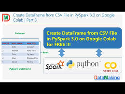 csv file in pyspark 3 0 on colab