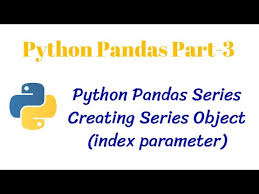 python pandas pt 3 creating series