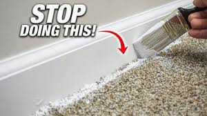 how to paint baseboards over carpet neatly