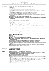 All the resumes templates are at your disposal without any guaranty. Senior Transport Planner Resume Samples Velvet Jobs