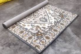 white wool hand tufted carpet at rs 176