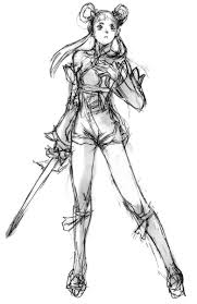 I've got a version with and without the hood. Soul Calibur 5 Concept Sketches