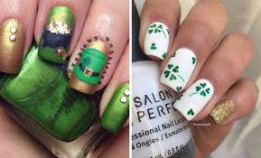 These green, orange and white nails are the perfect st. 19 Glam St Patrick S Day Nail Designs From Instagram Stayglam