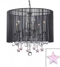 Mini black chandeliers with crystals. Drum Shade Chandeliers Gallery Chandeliers