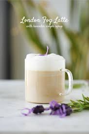 london fog latte with lavender