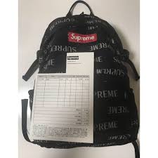 supreme 3m reflective repeat backpack