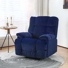 Single Sofa Recliner Blue