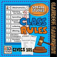 Classroom Management Class Rules Classroom Decor Pocket Chart Cards