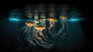 jellyfish underwater 4k wallpaper