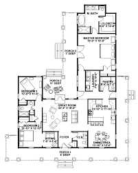 Big families on a budget who just need a bunch of bedrooms, blended families with children of different ages. Hancock Bridge Country Home Farmhouse Floor Plans Porch House Plans Country Style House Plans