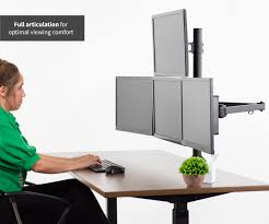 It is a difficult task to get a table that can handle two or more monitors on the surface. Vivo Steel Quad Monitor Desk Mount Adjustable 3 1 Stand 4 Screens Up To 32 Walmart Com Walmart Com