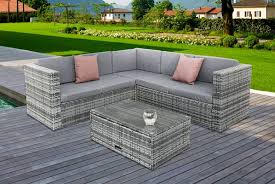 Polyrattan Corner Sofa Garden Set Deal