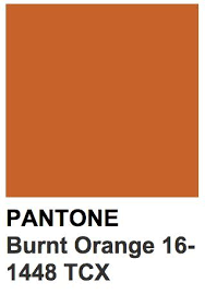 Colors Pantone 16 1448 Tcx Burnt Orange Pantone Palette