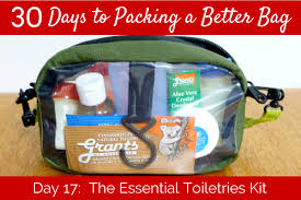 day 17 the essential toiletries kit