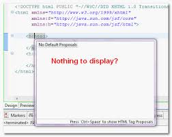 eclipse ide xhtml code ist is not